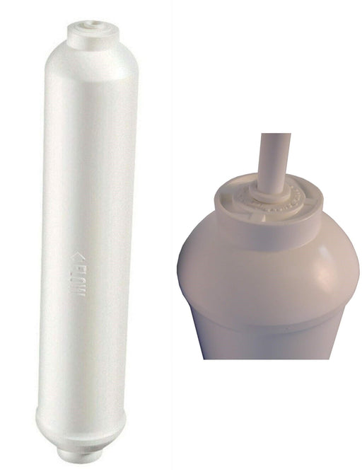 CFS – 1 Pack Inline Refrigerator Water Filter Compatible with WICA Inline Filter Models – Remove Bad Taste and Odor – Refrigerator Water Filter System – 1/4 Inches Quick Connect Fittings – White