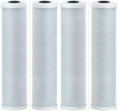 10" 1M Carbon Block Replacement Filter Cartridges 4 Pack by CFS