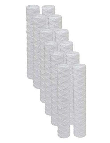 12-PACK Of 5 Micron Wound String Sediment Water Filter Cartridge 10"x 2.5" for RO