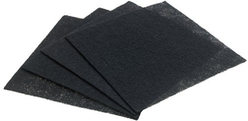 CFS – Pack of 4, Premium Cut-to-Fit Universal Activated Carbon PreSorb Air Filter for AQS 15 Model –Removed odor and VOC's - Charcoal Air Filter Sheet – Black