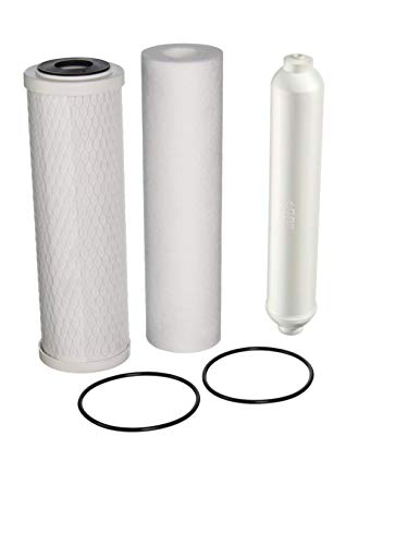 Compatible with OMNIFilter ROR2050-S3-S06 Drop-in Reverse Osmosis Compatible Cartridge Kit ROR2050 with 2 O Rings by CFS
