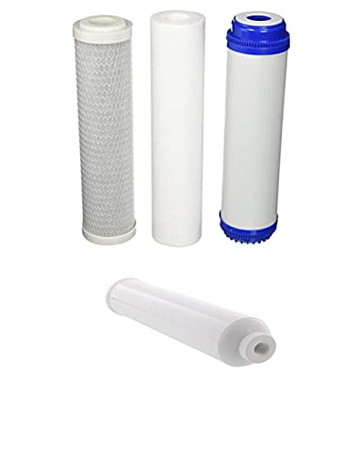 CFS – 4 Pack Water Filters Cartridge Kit Compatible with RFK-DRO5, Formerly ROFK5 Model– Whole House Replacement Cartridge 2.5 inch x 9.75 inch Water Filtration System, 5 Micron