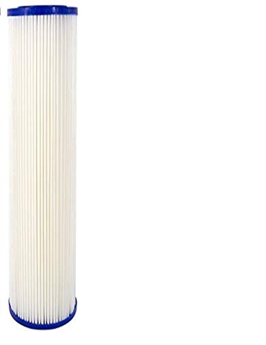 5 Micron 20" Big Blue Pleated Sediment Water Filter Replacement Cartridge | Whole House Sediment Filtration | Compatible with ECP5-BB, AP810-2, HDC3001, CP5-BB, SPC-45-1005, ECP1-20BB, 1-Pack