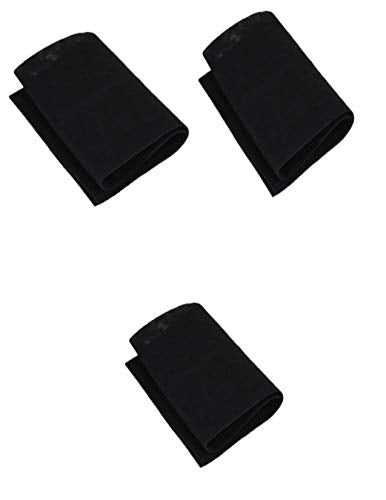 CFS – Pack of 3, Premium Cut-to-Fit Universal Activated Carbon Pad for Air Filter –– Removed odor and VOC's - Charcoal Air Filter Sheet - 16 inches x 48 inches – Black