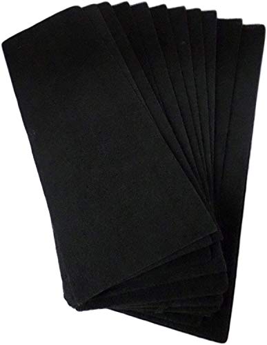 CFS – Pack of 12, Premium Furnace Floor Register Vent Charcoal Carbon Filters– Fresh and Filtered Air – Removed odor and VOC's - Charcoal Air Filter Sheet – 4 inches x 12 inches – Black