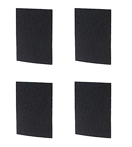 CFS – Pack of 4, Premium Activated Carbon Pre Filters for HAPF600DM-U2 HAPF600 HEPA, HAPF60 –Removed odor and VOC's - Charcoal Air Filter Sheet – 6" x 9.25" x 0.25", Black