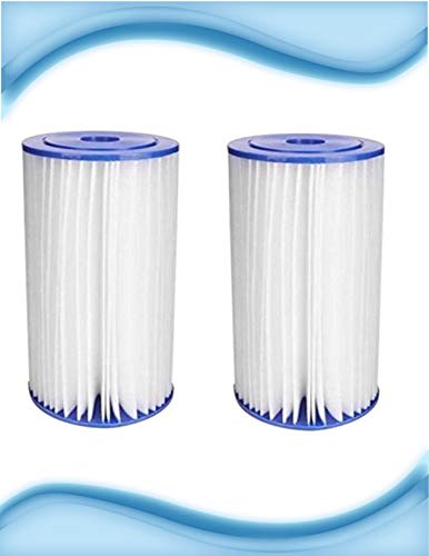 Compatible for SPC-45-1010 Universal Whole House Sediment Pleated Water Filter, Washable and Reusable, 10 micron, 4.5" x 10" 2 PACK