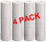 Complete Filtration Services - Whole House Sediment Water Filter 1, 10 Inch Replacement Cartridge for Any Standard RO System, 5 Micron - Pack of 4