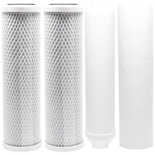 Replacement Filter Kit for Watts RO-TFM-5SV RO System - Includes Carbon Block Fi