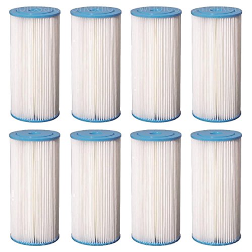 CFS 8 pcs Big Blue Pleated Sediment Water Filter 10" x 4.5" Special Purchase