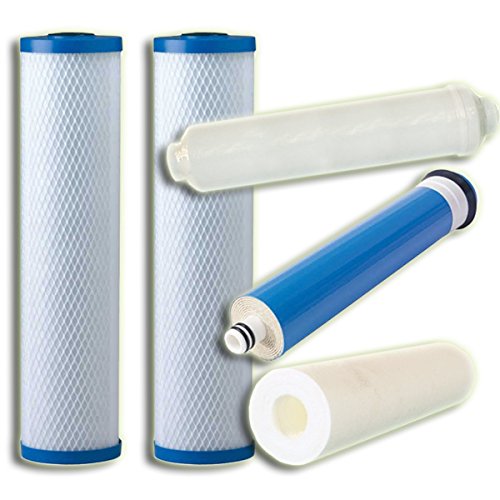 5 Stage Reverse Osmosis Replacement Filter Bundle (50 Gpd, Universal) by CFS