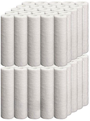 Universal 50 Pack 5-micron 10-Inch by 2.5-Inch Sediment Filter Cartridges, 10"x2