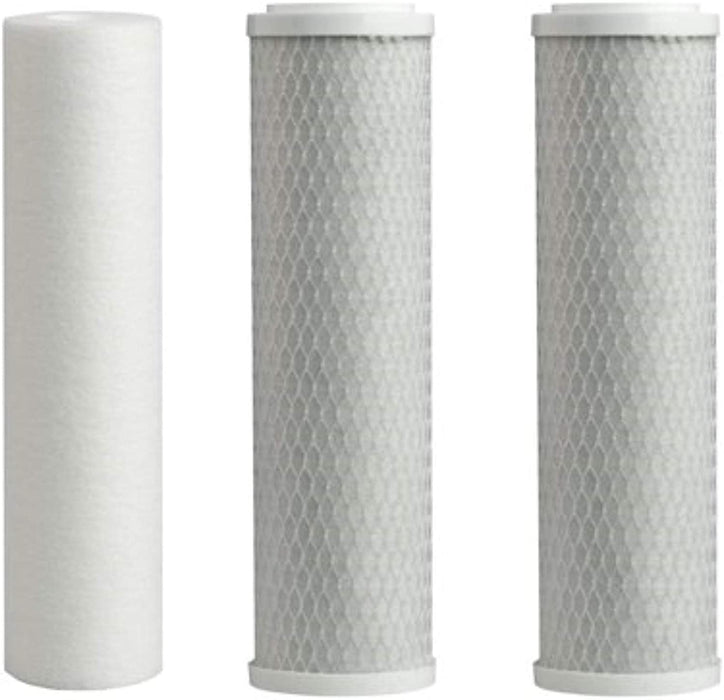 CFS – Water Filters Compatible with Olympia Water Systems – Removes Bad Taste and Odor - Sediment Water Filter - 10" Replacement Filter Kit - Stages 1, 2 & 3, 5 Micron, Pack of 3