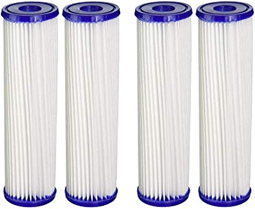 CFS COMPLETE FILTRATION SERVICES EST.2006 Pentek R30 Compatible Pleated Polyester Filter Cartridge, 9-3/4" x 2-5/8", 5 Microns 4 Pack