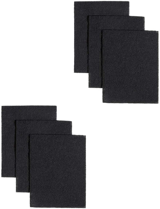 CFS COMPLETE FILTRATION SERVICES EST.2006 Compatible to BP58 Non-Ducted Charcoal Replacement Filter Pads for Range Hood, 7-3/4 by 10-1/2-Inch, 6-Pack