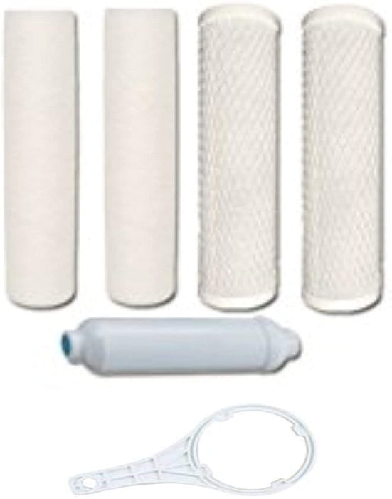 CFS – 5 Pack Water Filters Cartridge Kit Compatible with 5-PK-4SV Model – Removes Bad Taste and Odor – Whole House Replacement Cartridge 10 inches Water Filtration System, 5-Micron