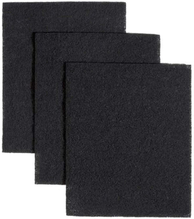 CFS – Pack of 3, Premium Activated Charcoal Air Filter Pads for BP58 Non-Ducted Model – Fresh and Filtered Air – Removed odor and VOC's – 7-3/4 inches x 10-1/2 inches – Black