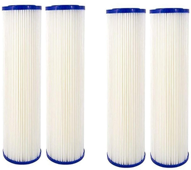 CFS COMPLETE FILTRATION SERVICES EST.2006 Compatible for American Plumber W20CLA Whole House Sediment Filter Cartridge 5 Micron Well Pump Irrigation (4)