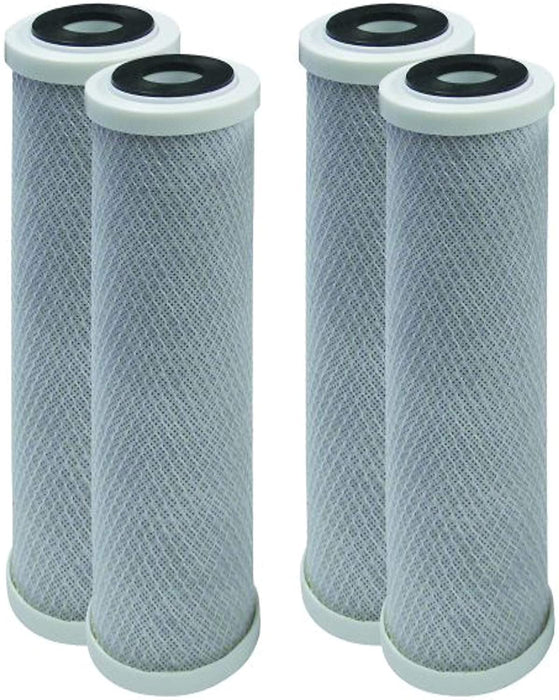 CFS – 4 Pack Activated Carbon Water Filters Cartridge Compatible with GE GXWH04F, GXWH20F, GXWH20S, GXRM10 Model – Removes Bad Taste & Odor – Replacement Water Filter Cartridge -10" x 2.5"