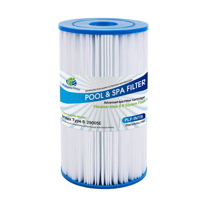 Filters4you- F4Y- PLF-INTB Pool Filter Replacement Type B Replacement Pool Filter, Compatible with Intex 29005E Easy Set Swimming Pool Filter Cartridge, 2 pack
