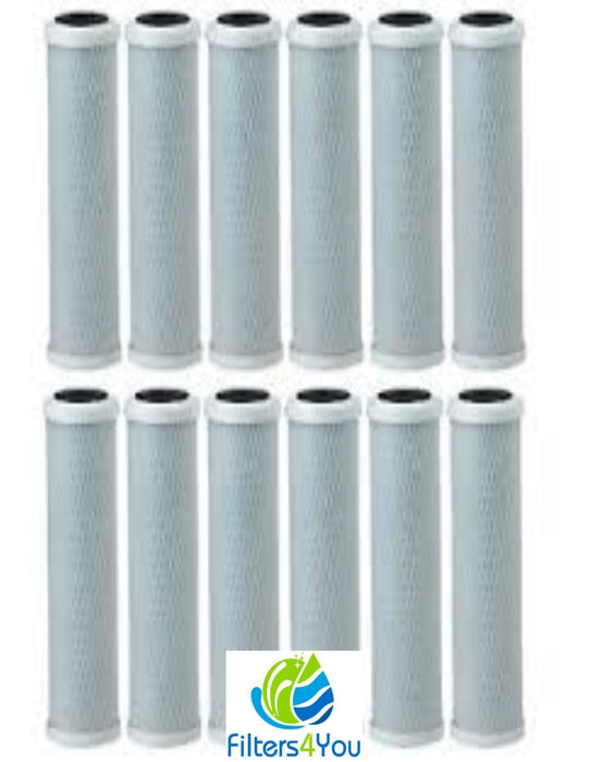 Carbon Block Water Filters 20" x 2.5" Whole House RO DI 12 pcs Value Pack