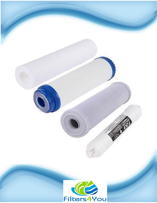 Universal 4 Replacement Filter set for 5 stage Reverse Osmosis, USA