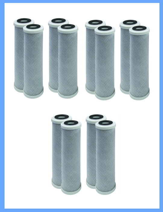 Pack of 12  Campbell 1C9-24  Compatible CARBON BLOCK FILTERS 5 micron
