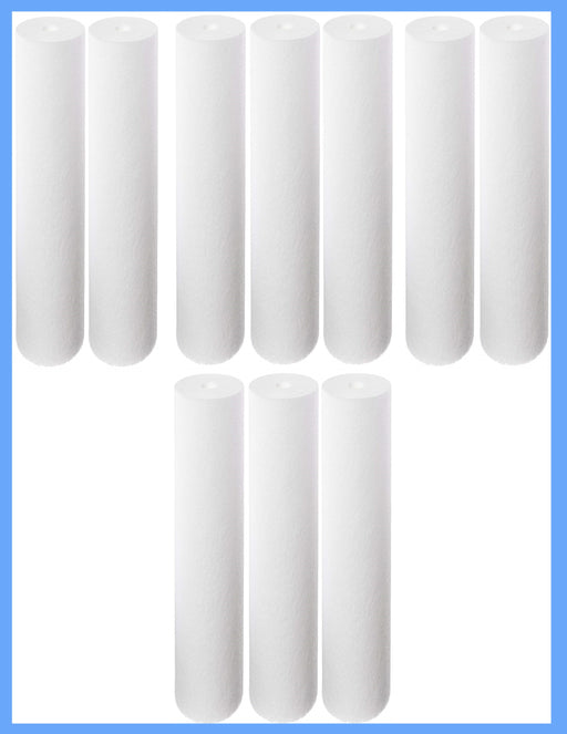 CFS – 10 Pack Sediment Water Filters Cartridge Compatible with DGD-2501-20 155360-43 SDC-45-2001 – Removes Bad Taste and Odor – Whole House Replacement Water Filter Cartridge- 20" x 4.5", White