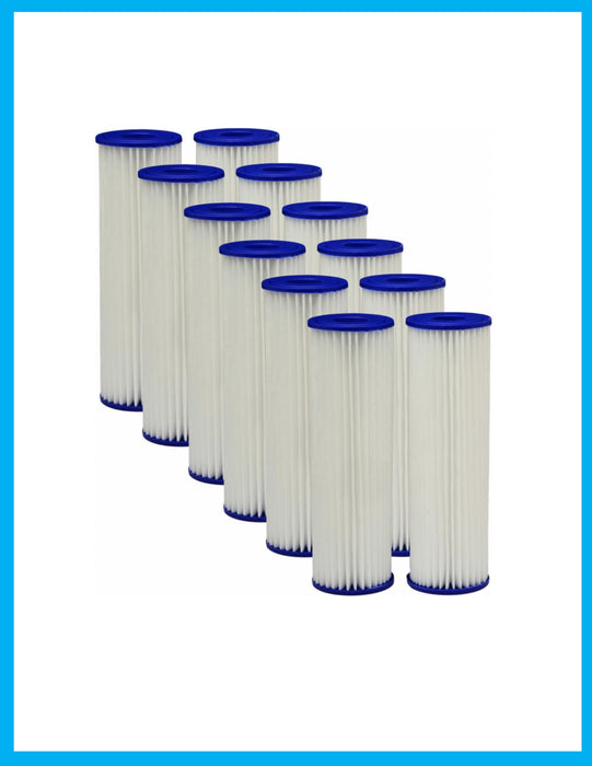 Pentek S1 Compatible Standard 10 x 2.5 Inch Pleated Sediment Water Filter 12 Pack