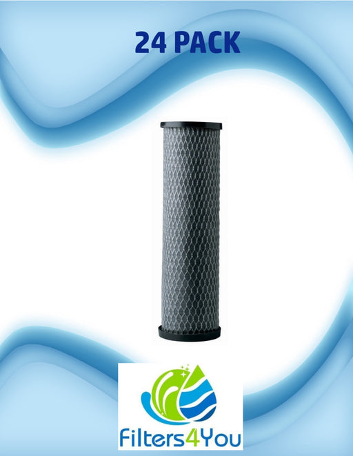Case 24 Omni TO1-DS Compatible Whole House Water Filter Cartridges Carbon Wrap
