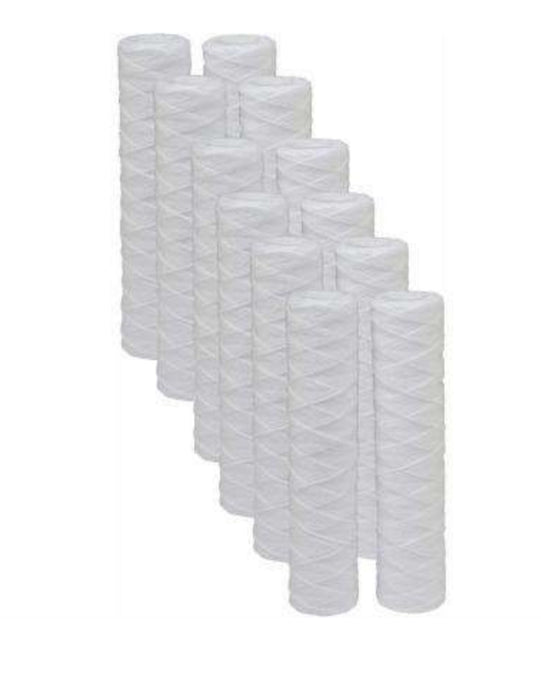 OmniFilter RS2-DS3-S06 String Wound Water Filter 12-Pack 5 Micron 9.75" x 2-1/2"