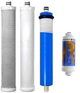 AC-30 Reverse Osmosis System Compatible Replacement Cartridge & Membrane 4 Set