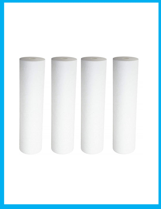 Complete Filtration Services - Whole House Sediment 10 Inch Cartridges, Replacement Water Filter Cartridge for Any Standard RO System, 5 Micron, Pack of 4