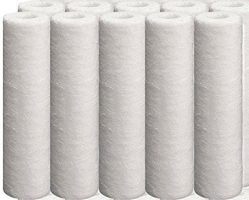 16 Pack Sediment Filter Cartridge Compatible with P5-D Level 4 Models – Whole House Replacement 9 7/8" x 2 1/2" Water Filtration System, 5 Micron
