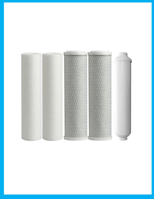 CFS – 5 Pack Water Filters Cartridge Kit Compatible with PW-RO4L Model – Whole House Replacement Cartridge 10 inch Water Filtration System