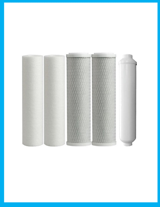 Watts 5-PK-4SV Premier 1-Year 4-Stage Reverse Osmosis Compatible Replacement Filter Kit, 5-