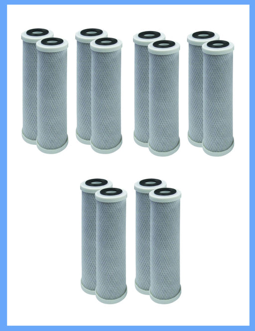 Pack of 12 Fits Campbell DW-CB10 9-3/4"  Compatible Carbon Block Filters