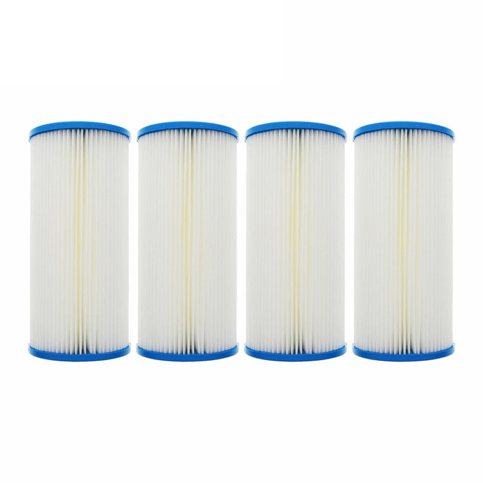 10 x 4.5 Inch  Pentek R50-BB Comparable Whole House Sediment Filter 4 pack