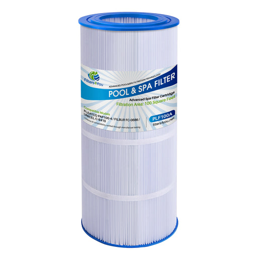 Filters4you- F4Y-PLF100A Pool Filter Replacement for Models 19916, AK-8003, 10101, XLS-903, FC-0686, FC-0686M, PAP100-M4, Filter Cartridges, 1 pack